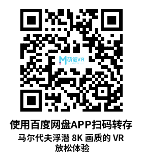 VR360° 2D 8K 马尔代夫浮潜 8K 画质的 VR 放松体验 VR360° 2D 8K 马尔代夫浮潜 8K 画质的 VR 放松体验